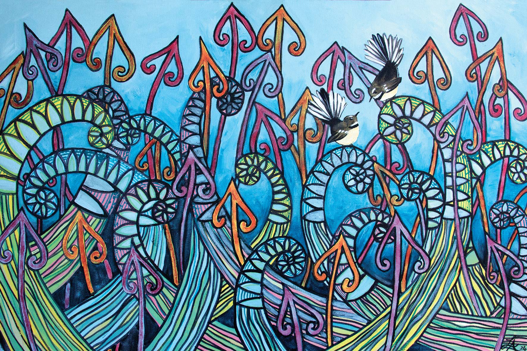 Springtime Fantails