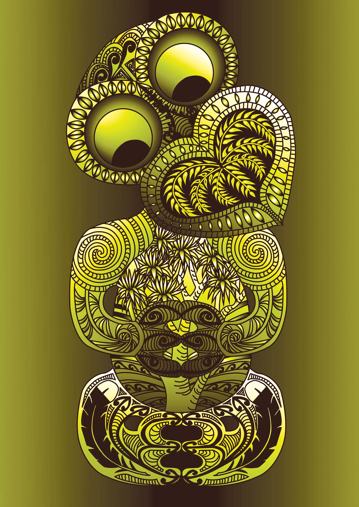 Red Tiki – Lianne Adams Art