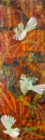 Original Painting - A Quiet Conversation With a Fantail