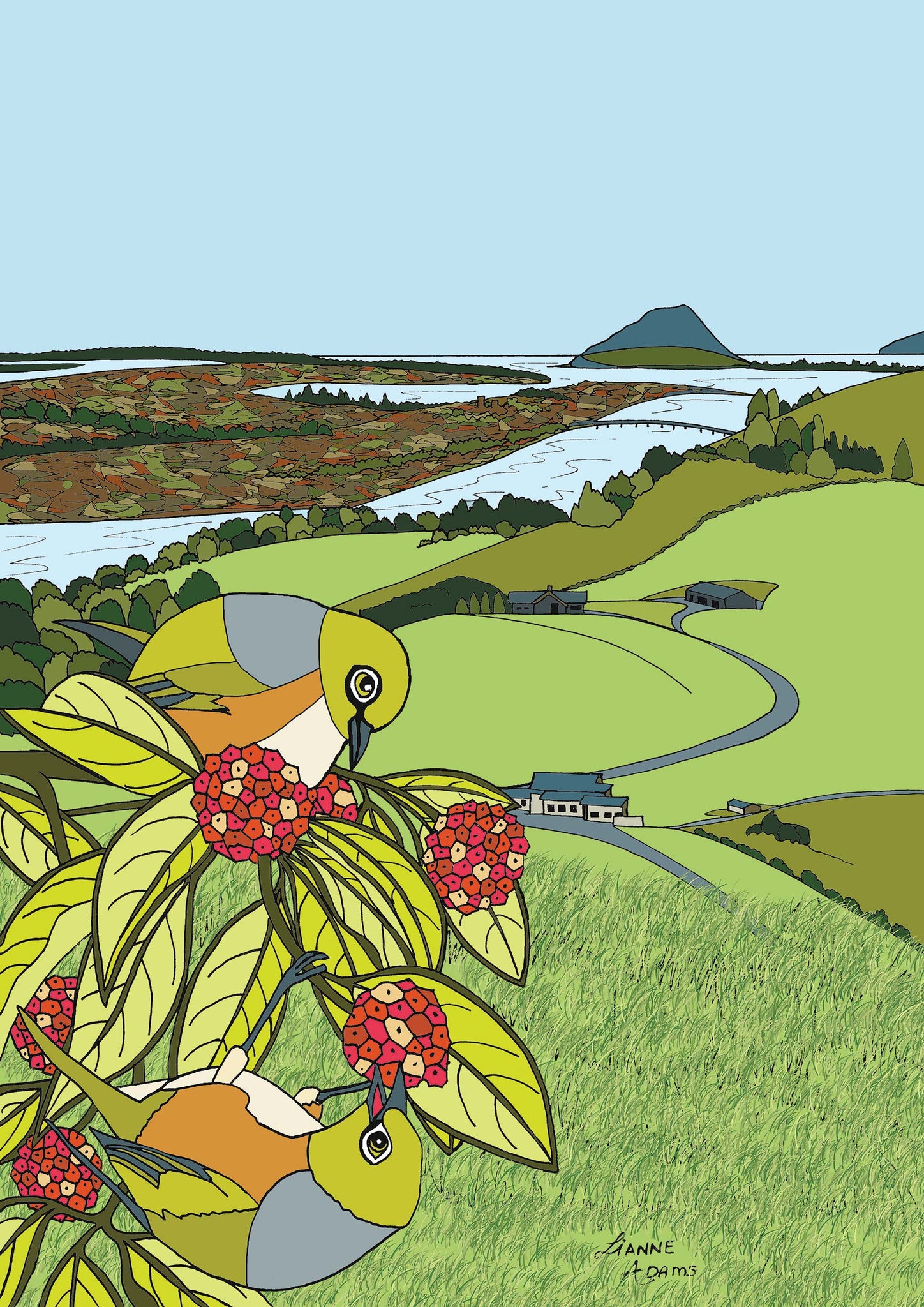 Tiki Tour - Waxeyes at Ohauiti, Tauranga